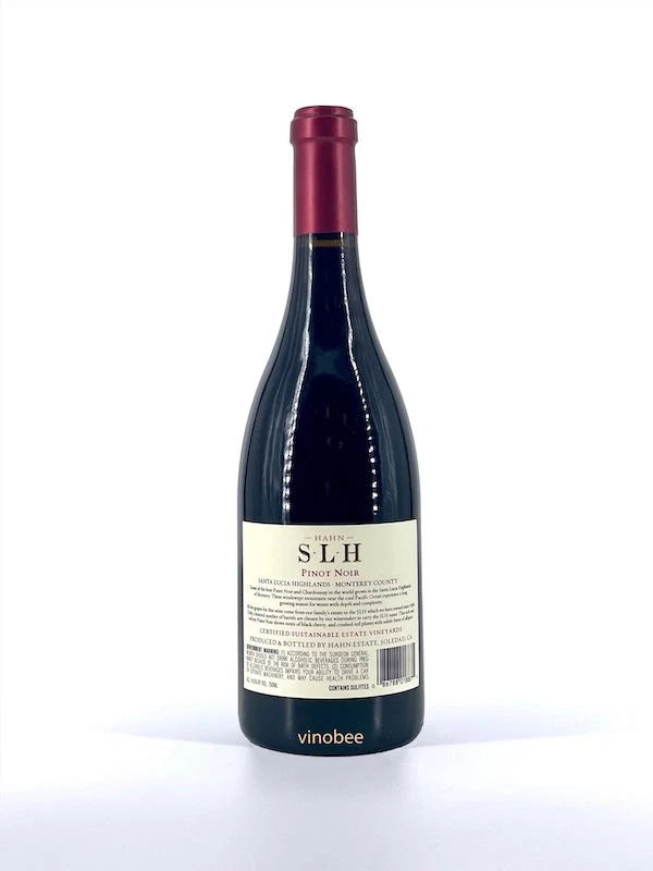 Hahn SLH Pinot Noir 2021 750ml California Red Wine Premium Vintage Bottle